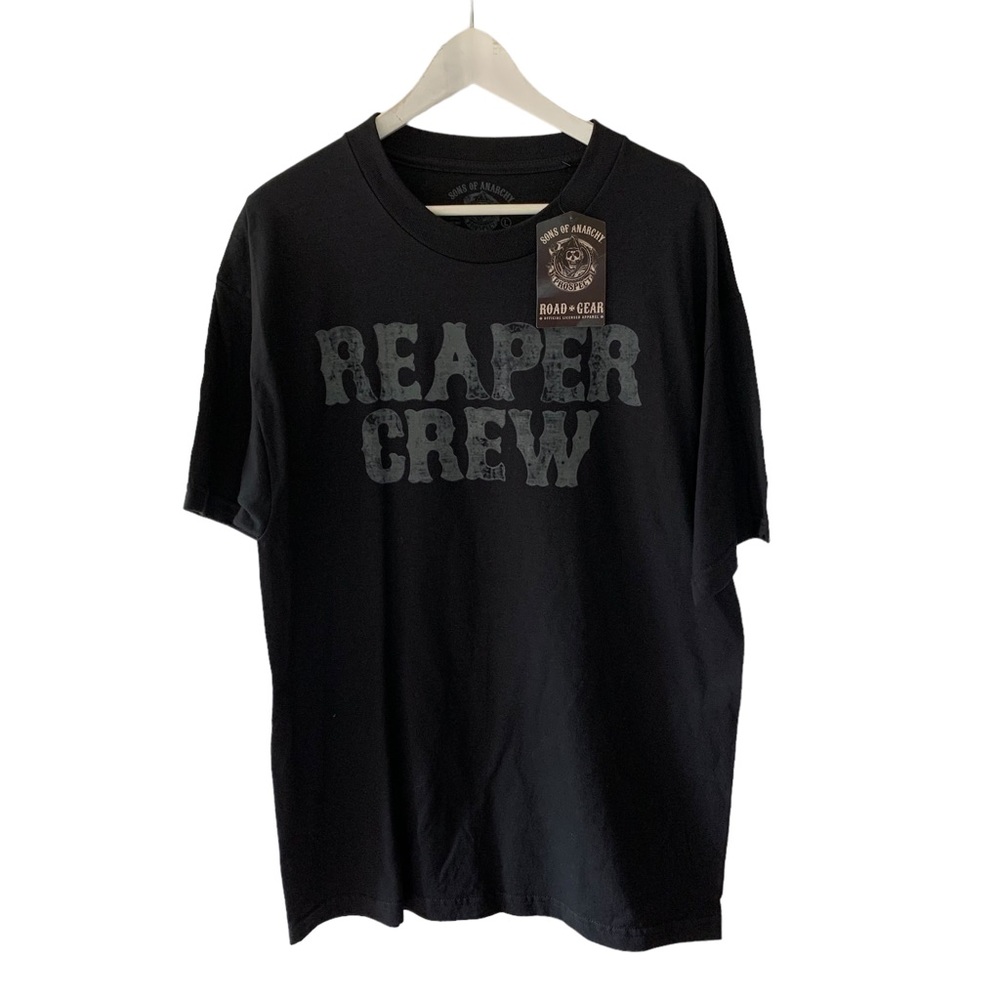 Sons of Anarchy Men’s Graphic T Shirt Black Reaper Crew Road Gear Size M, L, XL
